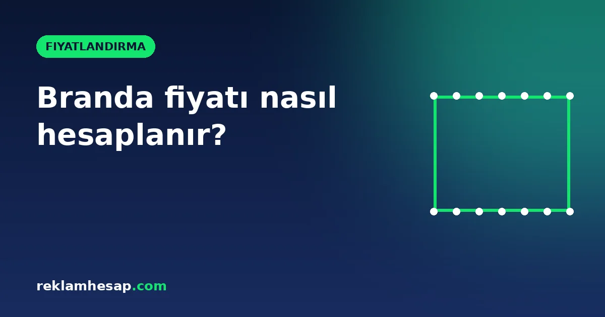 Branda fiyatı nasıl hesaplanır? m², fire ve kasa maliyeti